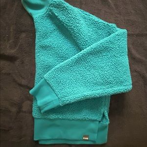 PINK 1/4 Zip Sherpa Sweatshirt